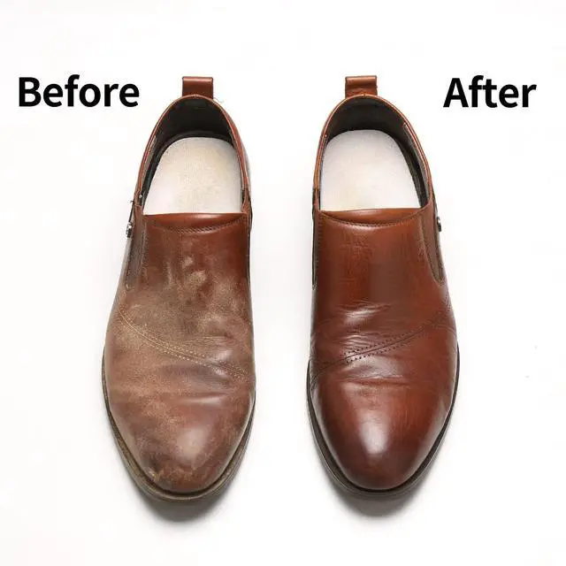 Alt view image 5 of 6 - 4-Piece Horsehair Shoe Brush Shine Kit, Shoe Polish Kit, Leather Shoes Boot Cleaning Brush Care Clean Dauber Applicators