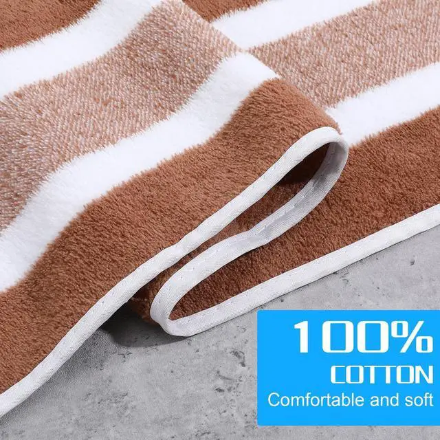 Alt view image 2 of 7 - 2 Pcs Hand Towels Bathroom, Soft Microfiber Hand Towels 30×13 Inch Coral Fleece Absorbent Face Towel for Bathroom Decor Gym Spa Travel Hotel