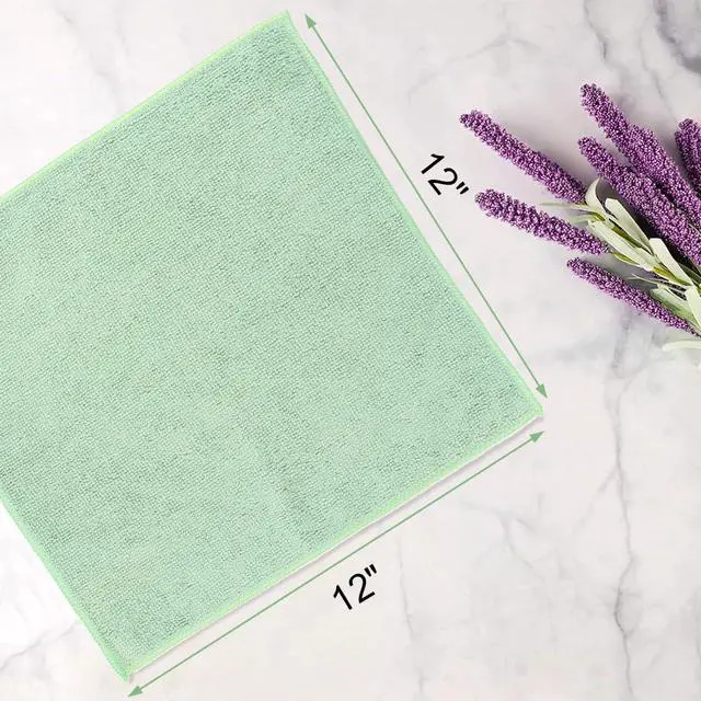 Alt view image 2 of 7 - Washcloths - 20 Pack - Face Towels (12" x 12"), Highly Soft Wash Cloths and Hand Towels, Fast Drying Multi-Purpose Microfiber Cleansing Cloths for Bathroom, Hotel, Spa, and Salon - Multicolor