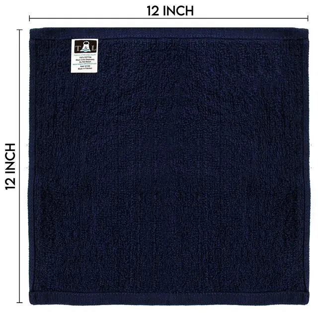 Alt view image 7 of 7 - Towel and Linen Mart 100% Cotton - 24 Pack Wash Cloth Set - Flannel Face Cloths, Highly Absorbent and Soft Feel Fingertip Towels (Multi, Pack of 24)