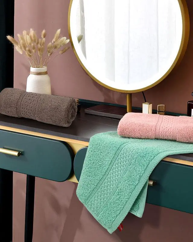 Alt view image 5 of 7 - Face-Cloth Washcloths Set,100% Cotton, High Absorbent, 6-Pack 6 Colors, Size13 x13-deep Color