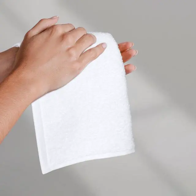 Alt view image 3 of 5 - Fast Drying Cotton Washcloths for Bathroom, Machine Washable, Soft and Highly Absorbent, 12 x 12 in, White, 24-Pack