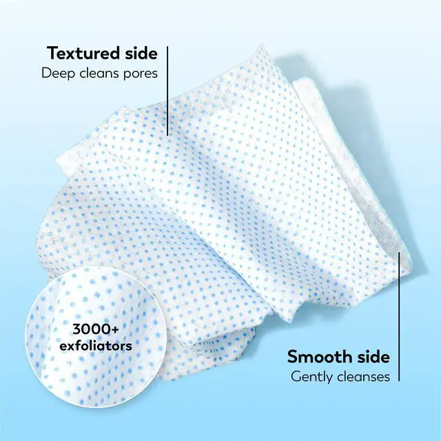 Alt view image 5 of 7 - Makeup Remover Wipes, Daily Facials Deep Clean Face Cleanser for Normal to Oily Skin, Alcohol & Fragrance Free, Soft Face Wash Towels, Travel Essentials for Women, Convenient Dry Cloths, 66 ct