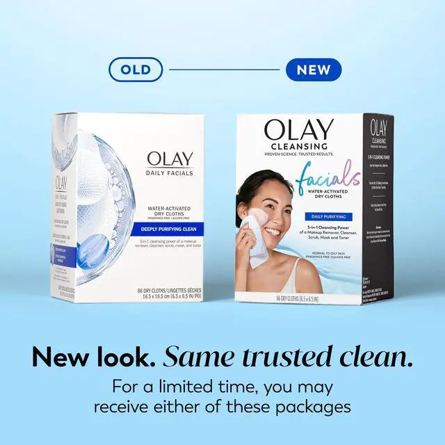 Alt view image 2 of 7 - Makeup Remover Wipes, Daily Facials Deep Clean Face Cleanser for Normal to Oily Skin, Alcohol & Fragrance Free, Soft Face Wash Towels, Travel Essentials for Women, Convenient Dry Cloths, 66 ct