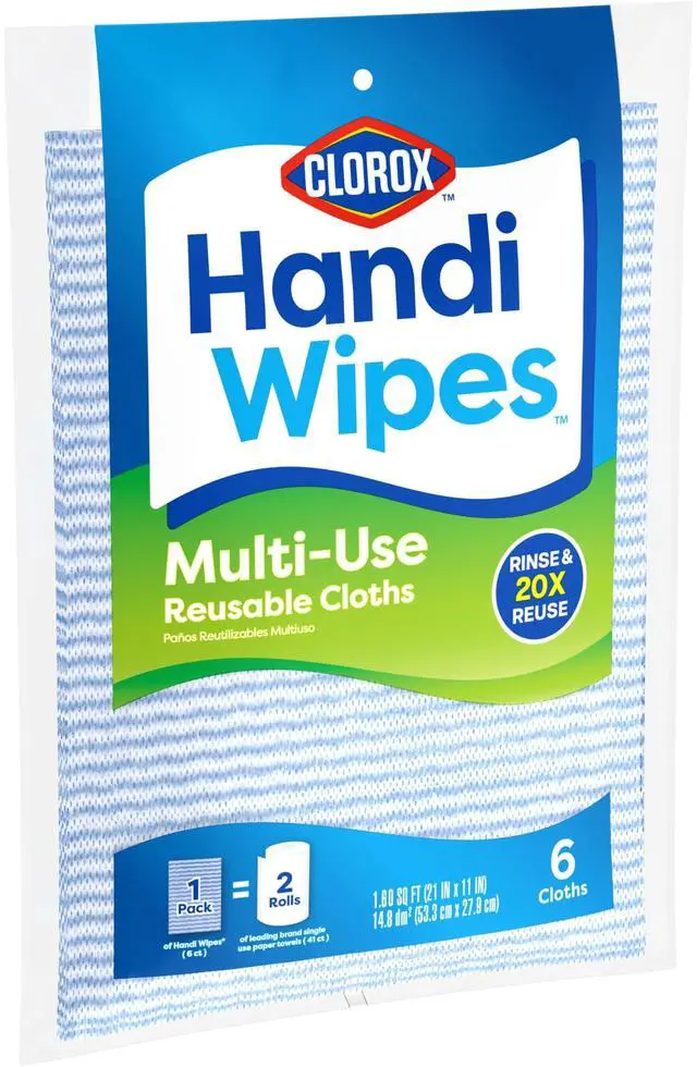Alt view image 3 of 4 - Handi Wipes Multi Use Reusable Cloths, 6 Count (Package May Vary)