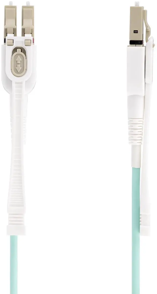 Alt view image 2 of 4 - 5m (16.4ft) LC (UPC) OM4 Multimode Fiber Optic Cable, 50/125, 100G, Low Insertion Loss, LSZH Fiber Jumper Cord