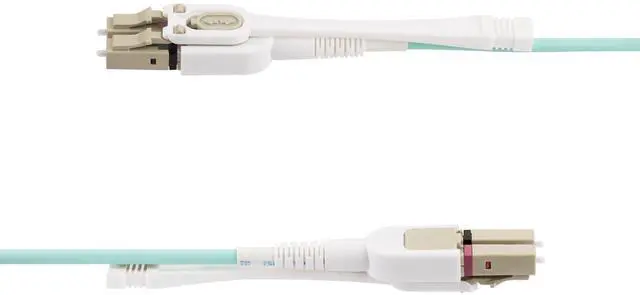 Alt view image 3 of 4 - 5m (16.4ft) LC (UPC) OM4 Multimode Fiber Optic Cable, 50/125, 100G, Low Insertion Loss, LSZH Fiber Jumper Cord