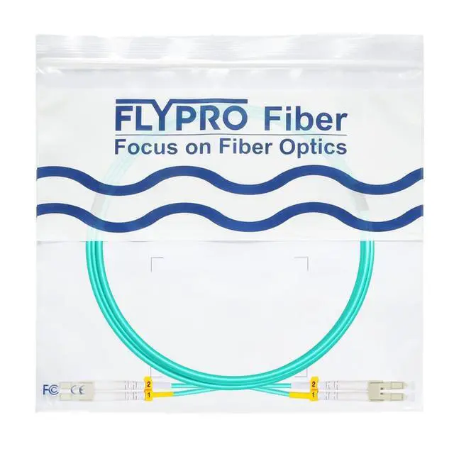 Alt view image 6 of 6 - LC to LC Fiber Cable, OM4 4M Fiber Optic Cable Multimode Duplex 50/125um LSZH 40GB/100GB, Length Options: 0.2m-100m, 4M (13ft)