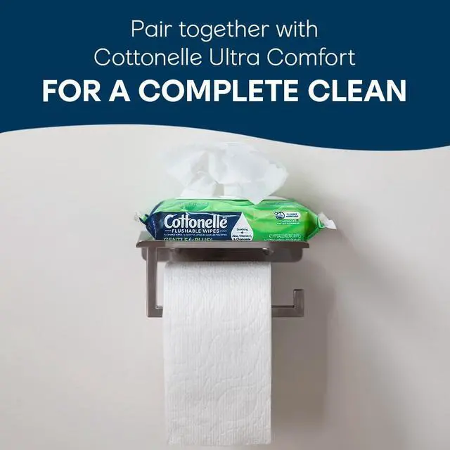 Alt view image 5 of 5 - GentlePlus Flushable Wet Wipes with Aloe & Vitamin E, 1 Refill Pack, 168 Wipes Per Pack, Packaging May Vary