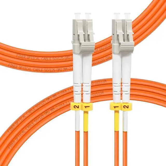 Main image of - 5M/16ft OM2 LC to LC Fiber Patch Cable, Length Options: 0.2m-100m, 1GB Duplex LC-LC 50/125um Multimode Fiber Optic Cable Cord LSZH 5Meter(16ft)