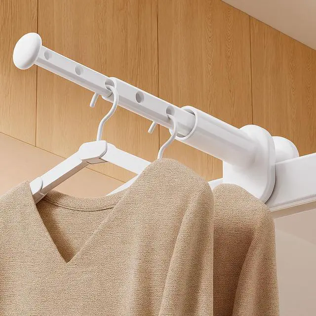 Main image of 2 Pack Clothes Drying Rack for Travel Retractable Bar Laundry Hanger Portable Collapsible for Student Accommodation, Travel,Car,Suitcase (2)