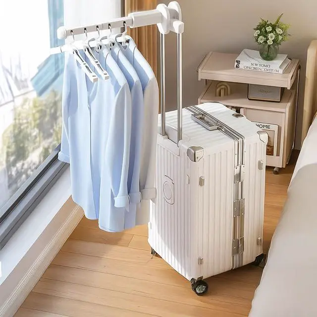 Alt view image 4 of 7 - 2 Pack Clothes Drying Rack for Travel Retractable Bar Laundry Hanger Portable Collapsible for Student Accommodation, Travel,Car,Suitcase (2)
