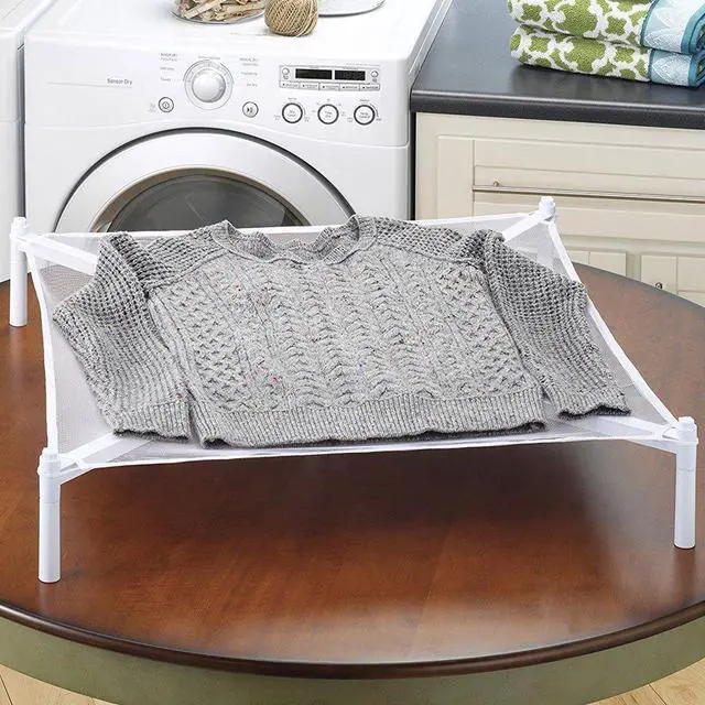 Alt view image 4 of 4 - Stackable Sweater Drying Rack White