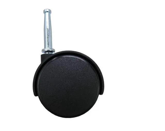 Alt view image 2 of 7 - 2" Smooth-Rolling Twin Wheel Office Chair Casters, Dual-Wheel Swivel Caster Wheels for Office Chairs, Set of 2, Black