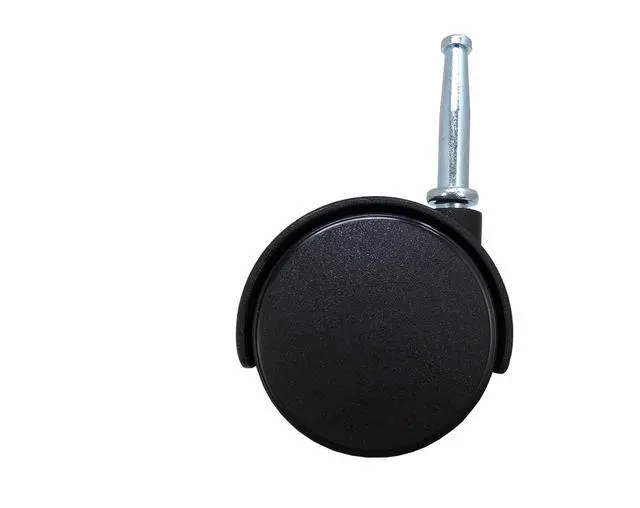 Alt view image 3 of 7 - 2" Smooth-Rolling Twin Wheel Office Chair Casters, Dual-Wheel Swivel Caster Wheels for Office Chairs, Set of 2, Black