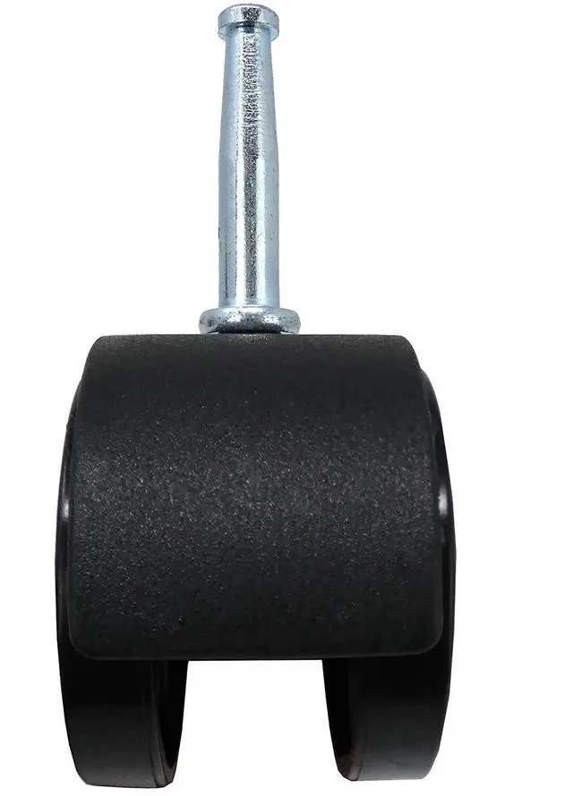 Alt view image 5 of 7 - 2" Smooth-Rolling Twin Wheel Office Chair Casters, Dual-Wheel Swivel Caster Wheels for Office Chairs, Set of 2, Black