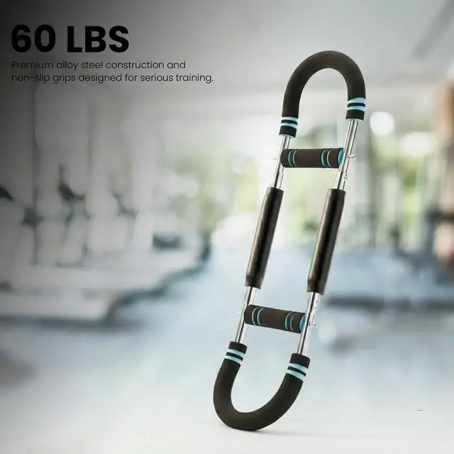Alt view image 7 of 7 - Arm Twister Trainer & Chest Expander for Men and Women, Adjustable Power Twister Bar with Dual Spring Resistance (60100 lb), Upper Body Strength Equipment for for Home Gym Workouts