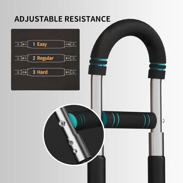 Alt view image 3 of 7 - Twister Arm Trainer, Adjustable Spring Workout Bar, Forearm Triceps Chest Workout Equipment, Portable Home Fitness Equipment