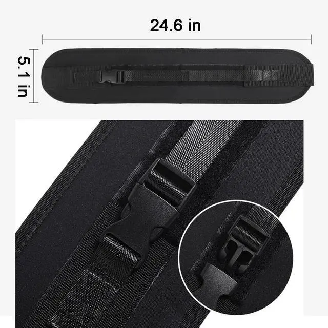 Alt view image 4 of 6 - Hip Thrust Dumbbell Holder Belt: Wide Padded Support Belt for Barbell/Dumbbell/Kettlebell for Home Workouts, Adjustable Strap Non-Slip Safety Comfort Squats & Strength Exercises