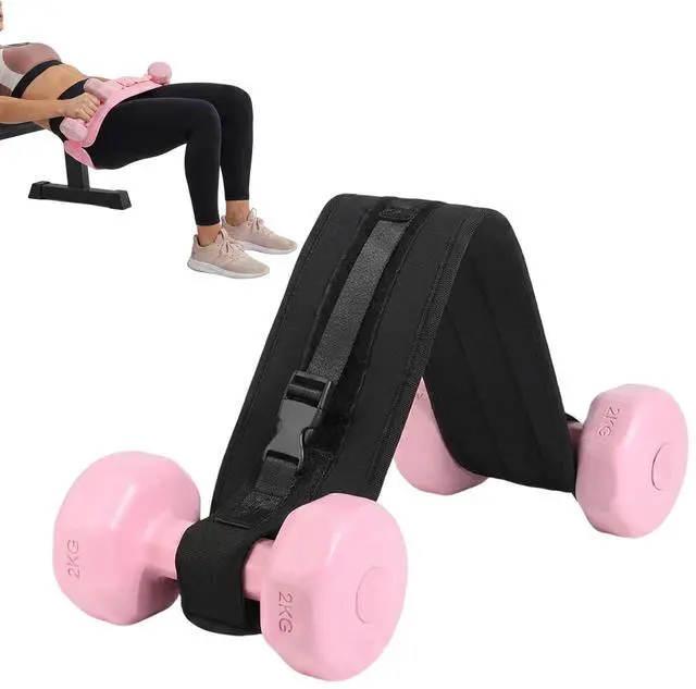 Main image of Hip Thrust Belt, Hip Thrust Belt for Dumbbells and Weights, Enhanced Support for Glute Bridge Exercises and Weighted Squat Training, Adjustable Strap Non-Slip Safety for Home Fitness Strength Sessions