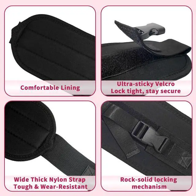 Alt view image 5 of 7 - Pro Portable Hip Thrust Belt - Premium Booty Builder for Dumbbell & Kettlebell Workouts | Gym, Home & Travel Glute Trainer Lightweight & Foldable Design Slip-Resistant Padding for Hip Protection Black