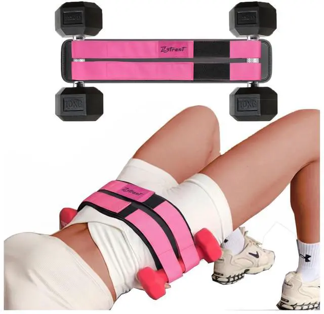 Main image of Hip Thrust Barbell Pad Belt for Gym, Fitness Booty Support Cushion for Squats and Pilates