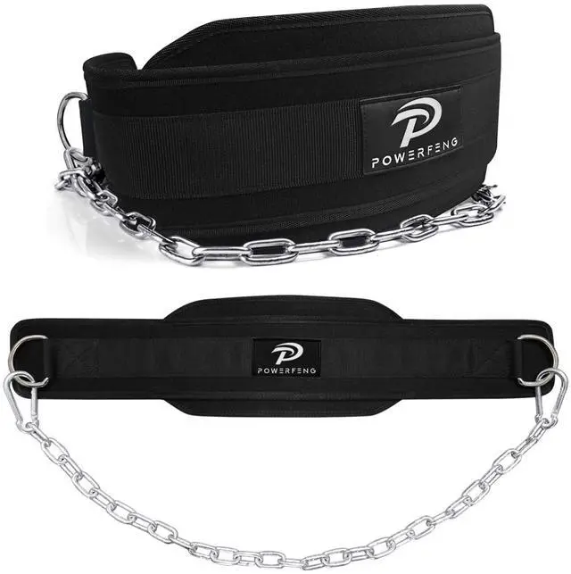 Main image of Dip Belt for Weight Lifting: Dip Belt with Heavy Duty Steel Chain for Weighted Dips, Pull Ups, Squats - Weighted Dip Belt for Strength Training Gym Home