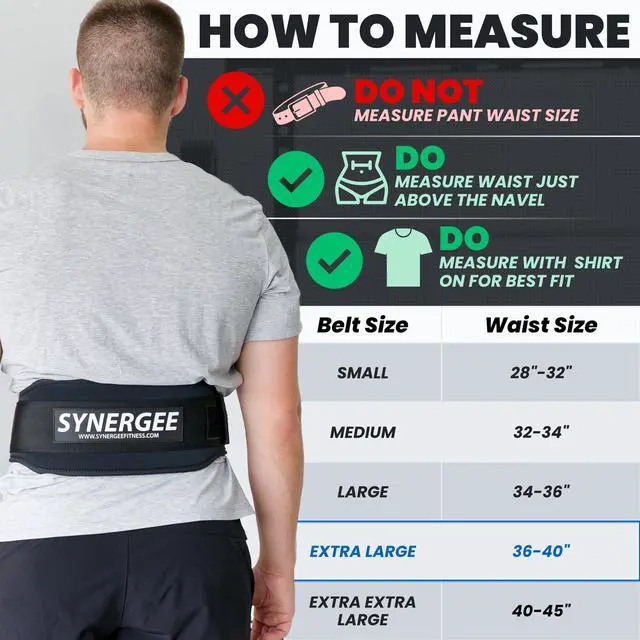 Alt view image 2 of 6 - Weightlifting Belt 5 Padded Support for Squats Deadlifts Powerlifting & Cross Training - X-Large