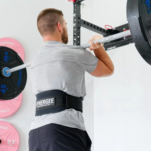 Alt view image 5 of 6 - Weightlifting Belt 5 Padded Support for Squats Deadlifts Powerlifting & Cross Training - X-Large
