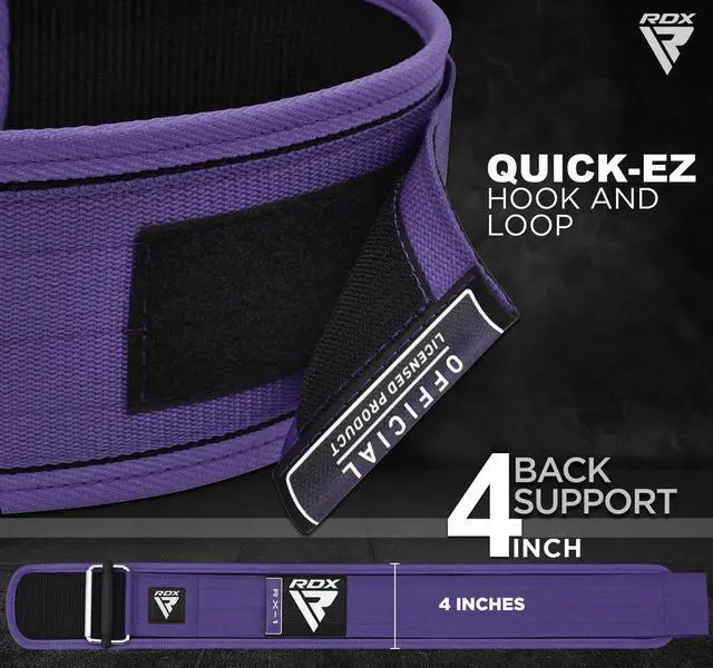 Alt view image 5 of 7 - Women Weight Lifting Belt 4 Adjustable Back Lumbar Support Bodybuilding, Powerlifting Strength Training Core Exercise Fitness Workout Squats Deadlifts,Ladies Home Gym Equipment