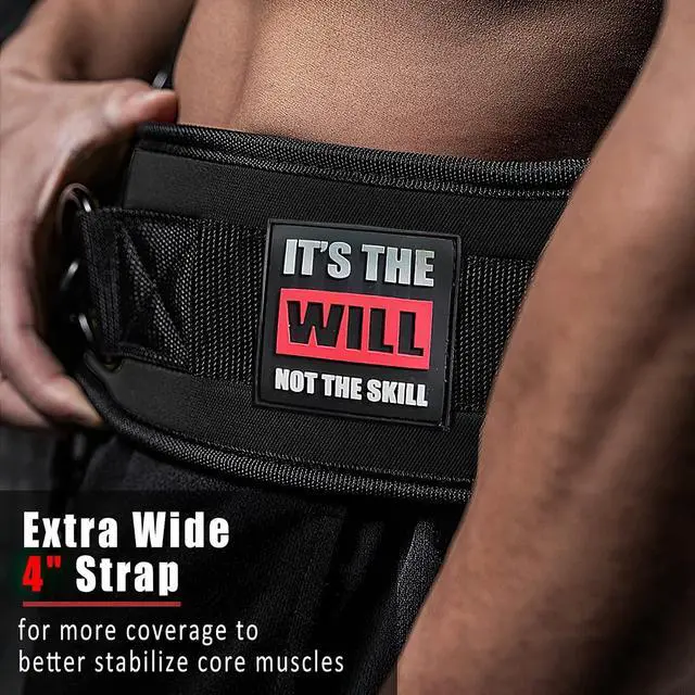 Alt view image 5 of 7 - Heavy Duty Dip Belt with Chain & Weighted Belt for Pullups - Men & Women