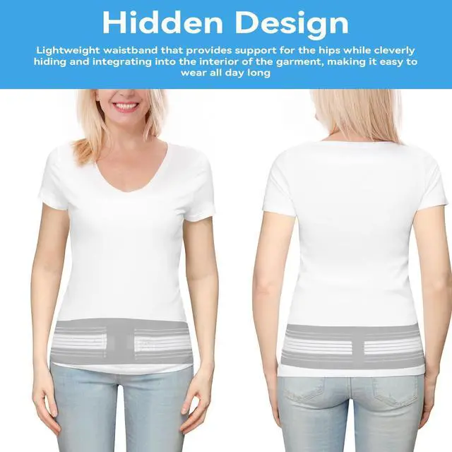 Alt view image 6 of 7 - Waist Belt Sacroiliac Hip Belt, Lumbar Support Sciatica Pain Relief, Sacroiliac SI Joint - Lower Back Support Brace for Women and Men, Non-Slip and Adjustable & Breathable Back Pain Relief