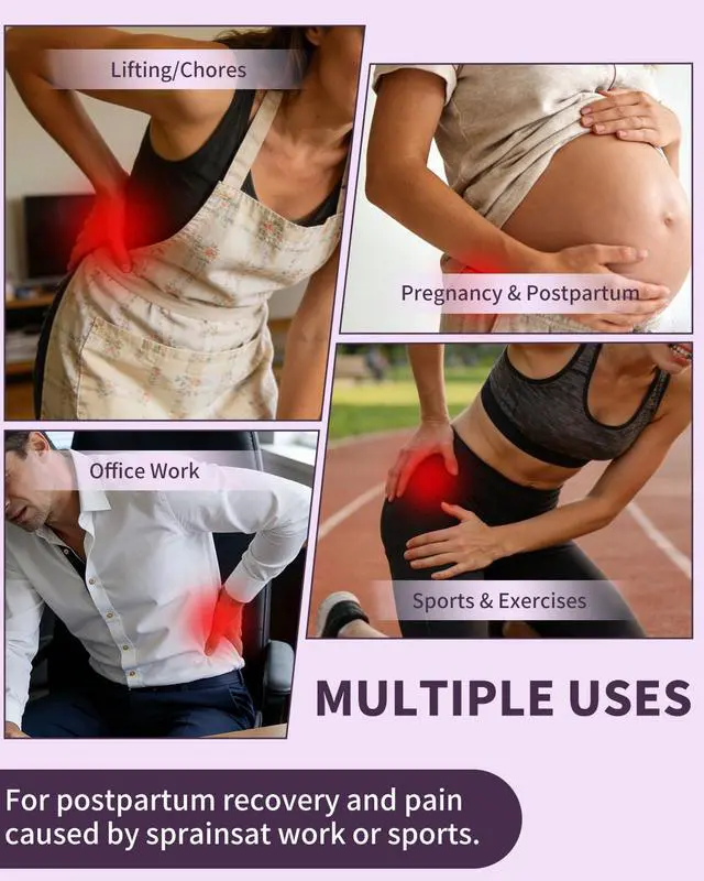 Alt view image 4 of 6 - Si Belt Lower Back & Pelvic Support for Men & Women Relieves Sciatica & Lumbar Hip Pain Widened Hip Belt for Better Fit (Large)