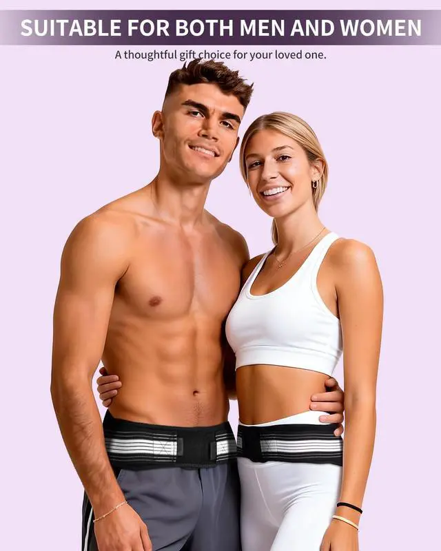 Alt view image 5 of 6 - Si Belt Lower Back & Pelvic Support for Men & Women Relieves Sciatica & Lumbar Hip Pain Widened Hip Belt for Better Fit (Large)
