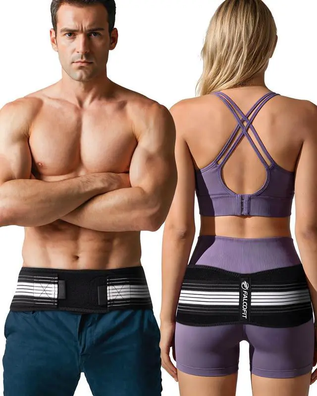 Main image of Si Belt Lower Back & Pelvic Support for Men & Women Relieves Sciatica & Lumbar Hip Pain Widened Hip Belt for Better Fit (Large)