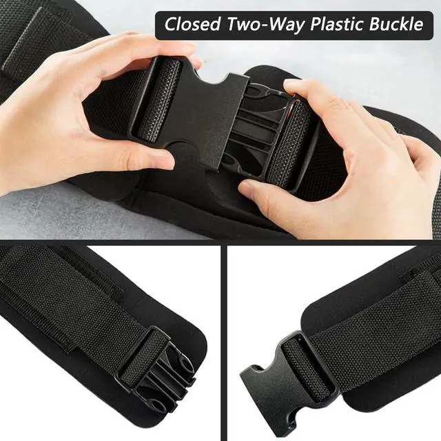 Alt view image 3 of 7 - Adjustable Waist Belt Soft Neoprene Padded Belt with 2 Movable Rings for Cable Machines Fitness Exercise Speed Agility Resistance Training
