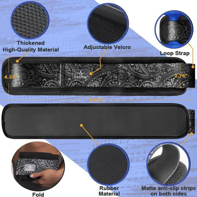 Alt view image 6 of 7 - Hip Thrust Belt - Adjustable Fitness Belt for Dumbbells, Kettlebells, Plates - Support Up to 100 lbs - Upgrade Slip-Resistant Pad for Safe and Comfortable Glute Workouts at Home or Gym, Black