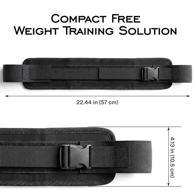 Alt view image 7 of 7 - Hip Thrust Belt for Weights - Dumbbell Glute Bridge Exercise Strap Belt - Hipthrust Adjustable Weight Holder Straps for Dumbbells Kettlebells Plates - Home Gym Hip Exercise Workout Trainer