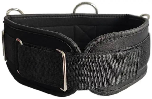 Main image of Fitness Resistance Belt Multi Functional Fitness Belt with 5 Rings for Weight Training and Resistance Training of Load Carrying Pull Up Belt Squat