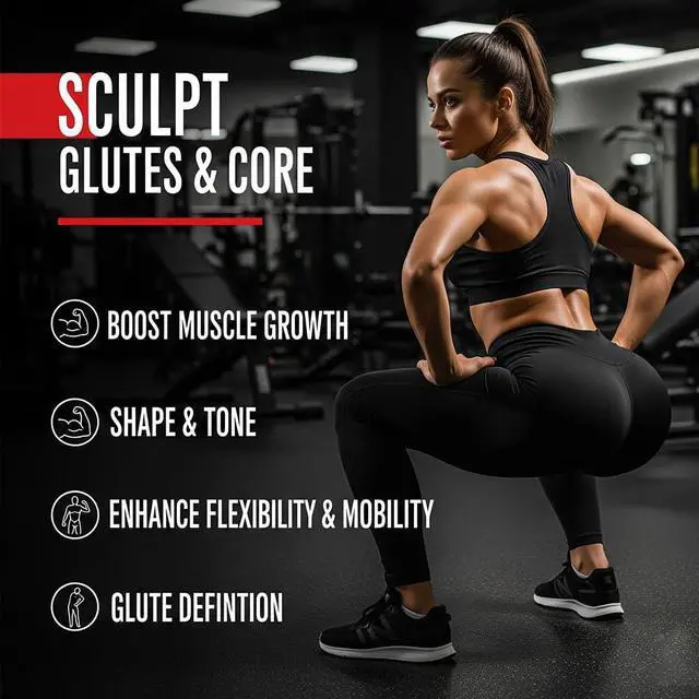 Alt view image 6 of 7 - Hip Thrust Belt for Glute Workout Heavy Duty Weight Lifting Belt for Dumbbells, Barbell, Kettlebells Adjustable Squat & Hip Thrust Equipment for Home Gym Women & Men