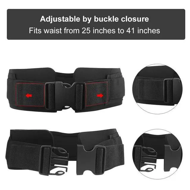 Alt view image 5 of 7 - Waist Belt Neoprene Padded Gym Pulley Strap with Rings for Cable Machines Fitness Exercise Speed Agility Resistance Training