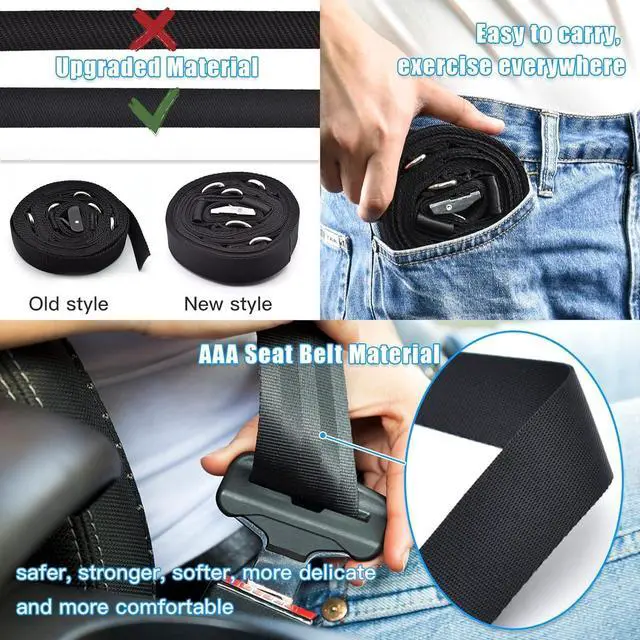 Alt view image 4 of 7 - Door Anchor Strap for Resistance Bands Exercises, Multi Point Anchor Gym Attachment for Home Fitness, Portable Door Band Resistance Workout Equipment, Easy to Install, Punch-Free, Nail-Free