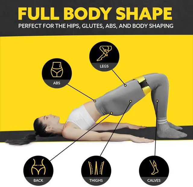 Alt view image 5 of 7 - Fabric Resistance Bands for Working Out - 5 Exercise Bands Set for Legs and Glutes - Booty Bands for Women and Men - Thick Cloth Workout Bands for Physical Therapy, Hip Training