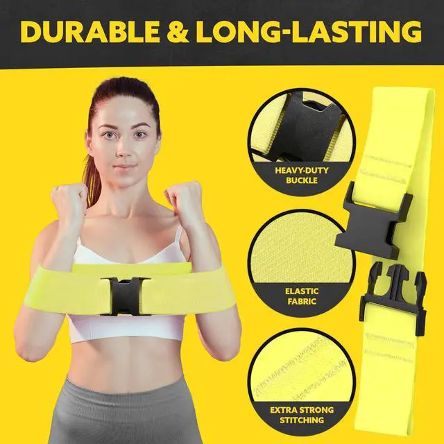 Alt view image 7 of 7 - Fabric Resistance Bands for Working Out - 5 Exercise Bands Set for Legs and Glutes - Booty Bands for Women and Men - Thick Cloth Workout Bands for Physical Therapy, Hip Training