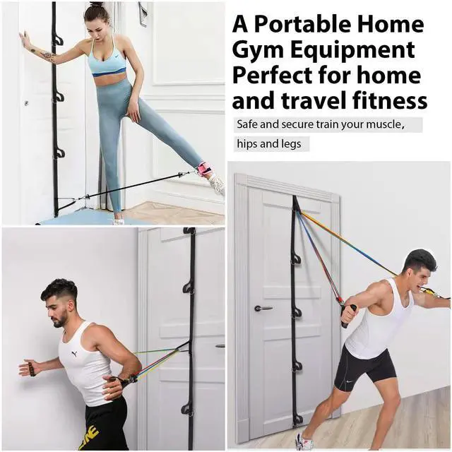 Alt view image 3 of 6 - Door Anchor Strap for Resistance Bands, Heavy Duty Multi-Point Door Anchor, Portable Home Gym Workout Equipment for Full Body Training, Fits All Doors, for Men Women Physical Therapy & Travel Fitness