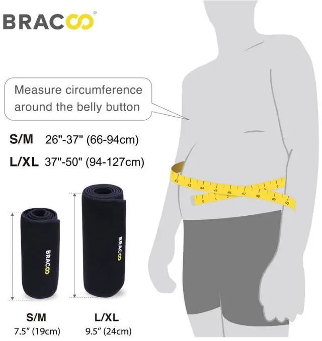Alt view image 3 of 6 - Waist Trimmer Wrap,Sweat Sauna Slim Belly Belt for Men & Women-Abdominal Waist Trainer,Increased Core Stability, SE22 Black