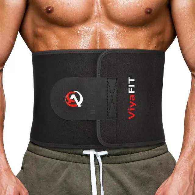 Main image of Waist Trimmer Belt, Premium Waist Trainer for Women & Men Weight Loss Red
