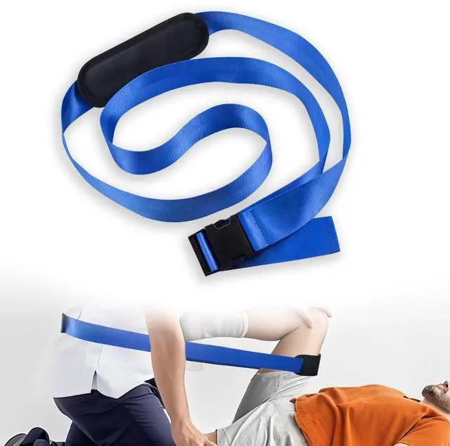 Main image of Physical Therapy Belt with Comfort Padding, Gate Belts for Physical Therapy - Adjustable Mobilization Belt for Manual Therapy for Rehab, Stretching, Manual Traction, and Mobility (Blue)