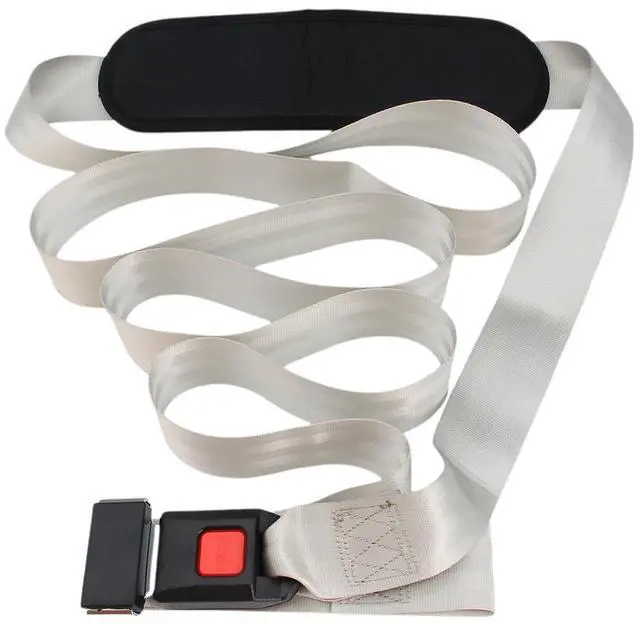 Main image of Mobilization Belt with Adjustable Thick Cushioning Pad Ideal for Physical Therapy, Rehabilitation, Stretching & Mobility Training Durable Traction Equipment for Therapists and Home Use (White)