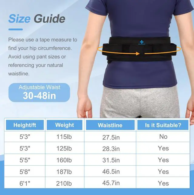 Alt view image 2 of 7 - Gait Belt Transfer Belts with Handles for Lifting Seniors, Safety Gate Belt with Quick Release Buckle Nursing Safety Patient Assist for Elderly, Disabled, Physical Therapy, Caregivers(Black)